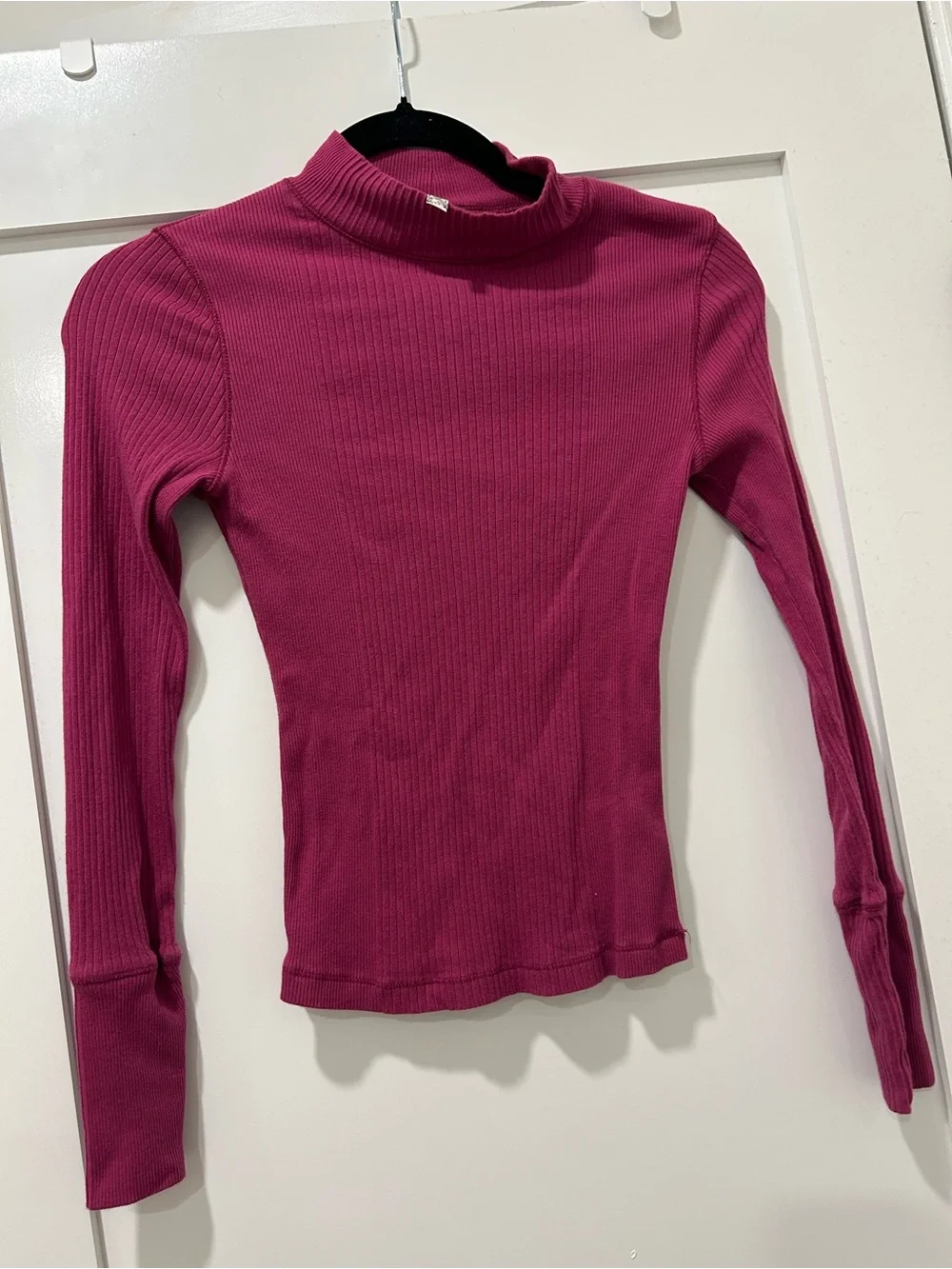 Free People Intimately Long Sleeve Ribbed Mock Neck Top